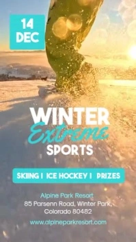 Winter Sports Instagram Story template