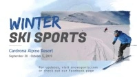 Winter Sports Skiing Facebook Cover Video template