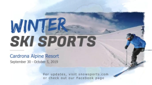 Winter Sports Skiing Facebook Cover Video template