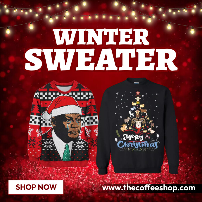 Winter Sweater Wpis na Instagrama template