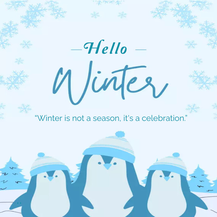 Winter template online greeting card | PosterMyWall