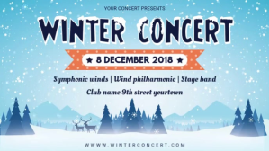 Winter themed Concert Facebook Banner Video