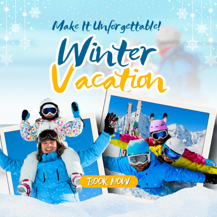 Copy of winter vacation ig post | PosterMyWall