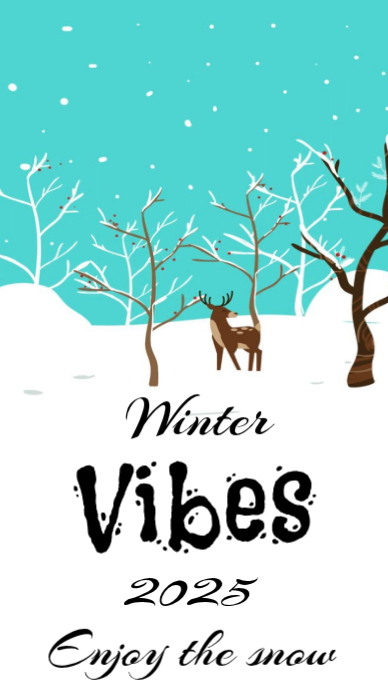 Winter vibes 2025 Instagram-verhaal template