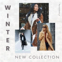 winter wear collection template Instagram Post