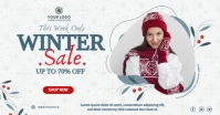 Winter Week Sale Facebook Shared Image template