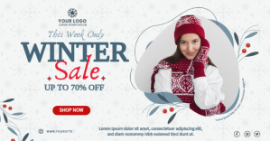 Winter Week Sale Imagem partilhada do Facebook template