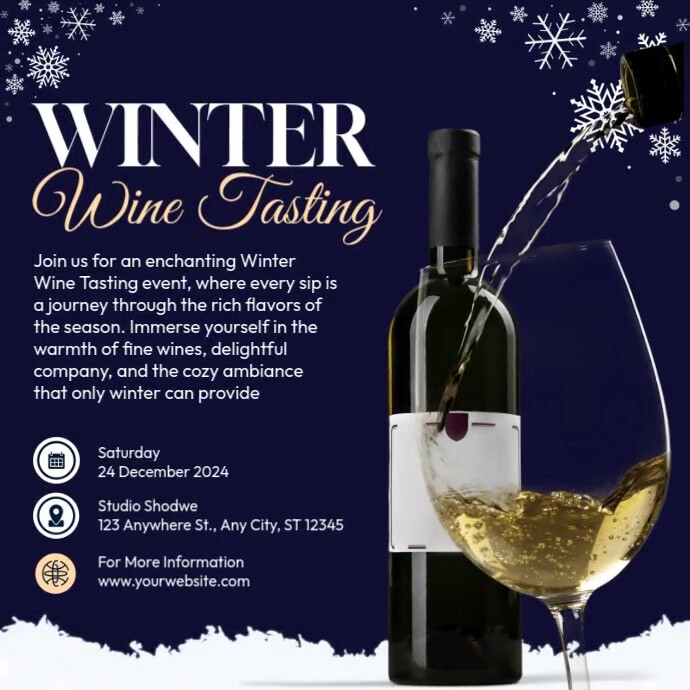 Winter Wine Tasting Template | PosterMyWall