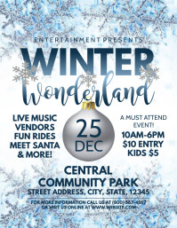 220 Winter Wonderland Customizable Design Templates