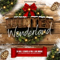 winter wonderland Square (1:1) template