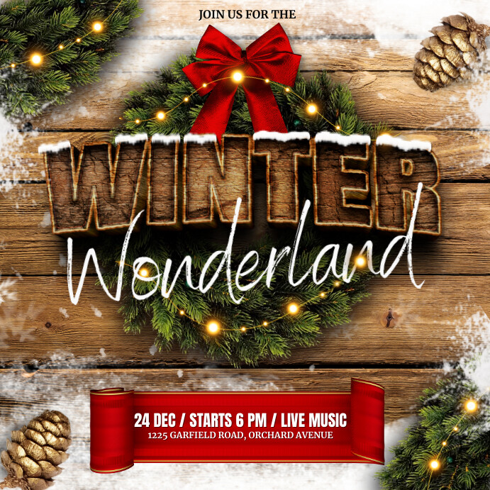 winter wonderland Template PosterMyWall