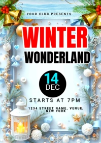 Winter wonderland A1 template