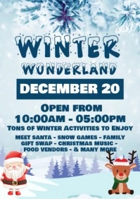 Winter Wonderland A4 template