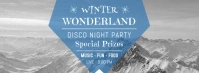 Winter Wonderland Disco Party Facebook Cover Template