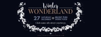 Winter Wonderland Facebook Banner Design template