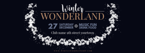 Winter Wonderland Facebook Banner Design