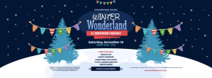 紫色 Winter Wonderland Event Facebook-coverfoto Template