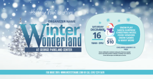 Blanco Winter Wonderland Event Facebook Shared Image Template