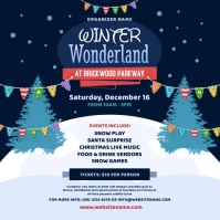 Winter Wonderland Instagram Post template