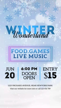 Winter Wonderland instagram story template