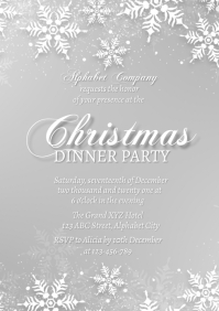 Winter Wonderland Invitation A4 template