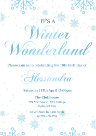Winter Wonderland Invitation Template | PosterMyWall