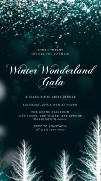 Winter Wonderland Invitation Instagram-Story template