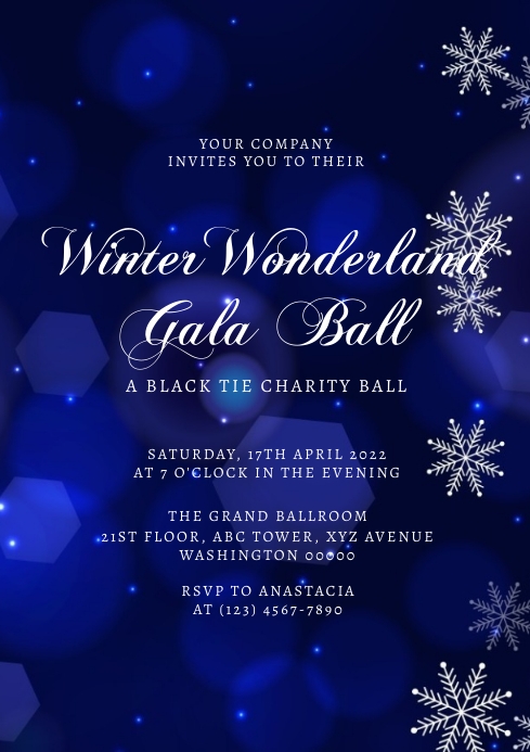 Winter Wonderland Invitation Template PosterMyWall Winter Wonderland Invitation Template PosterMyWall