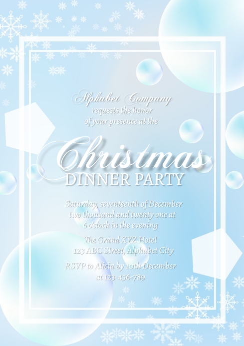 Winter Wonderland Invitation Template PosterMyWall Winter Wonderland Invitation Template PosterMyWall