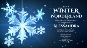 Winter Wonderland Invitation Facebook Cover Video (16:9) template