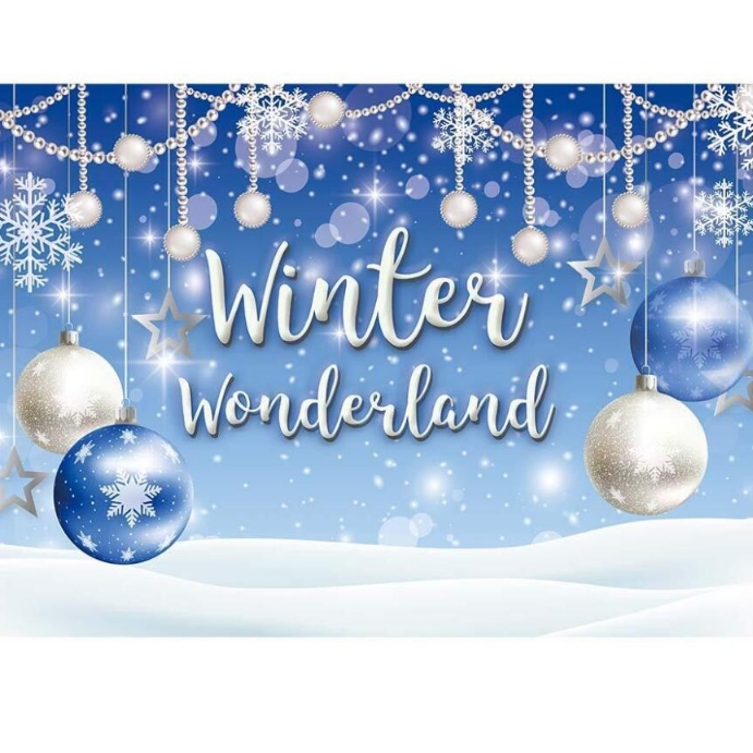 winter wonderland invitation template design Instagram 帖子