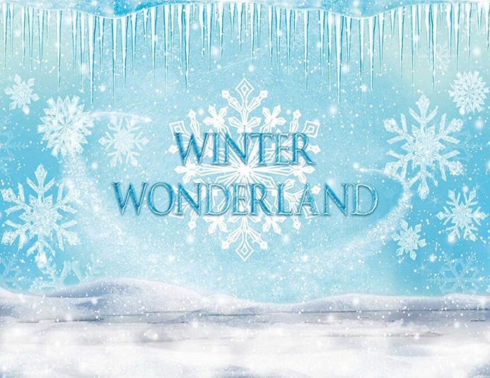 winter wonderland invitation template design Ulotka (US Letter)