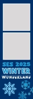 Winter Wonderland Photo Strip Frame Template Banner 2' × 6'