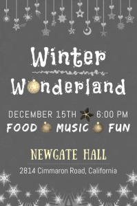 Winter Wonderland Poster Template