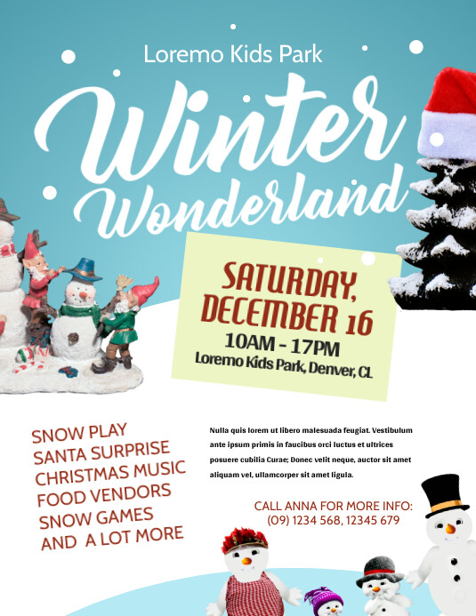 Winter Wonderland Flyer Template | PosterMyWall