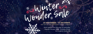Winter Wonderland Sale Banner Design