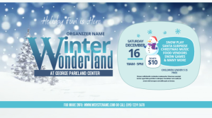 Winter Wonderland Twitter Post template