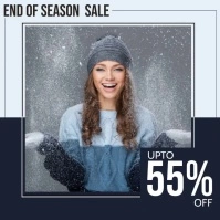 winters sale Instagram Post template
