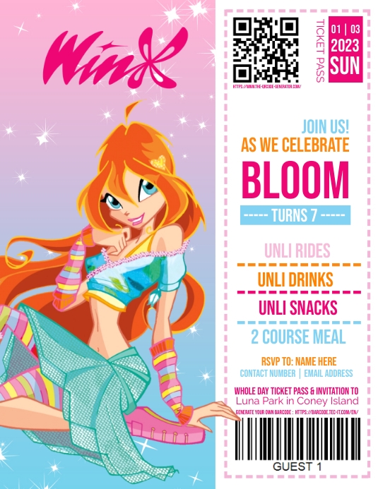 Winx Club Template | PosterMyWall