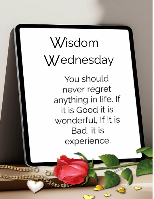 Wed Wisdom Wisdom Wednesday Template | PosterMyWall