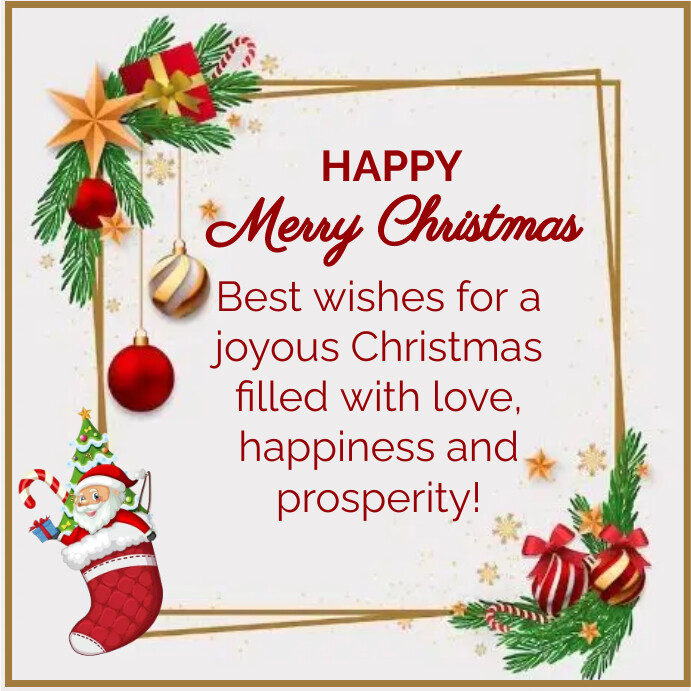 wishes christmas 2023 2024 2025 , christmas g Instagram Post template