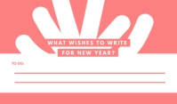 Wishes Cartellino template