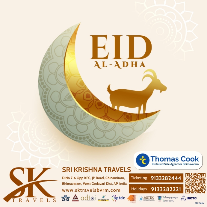 Wishing you a happy Bakri Eid Instagram Post template