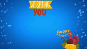 Wishing YOU Happy Thanksgiving Day Digitalt display (16:9) template