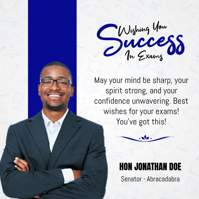 Copy of Wishing You success card | PosterMyWall