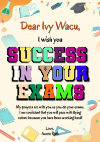 Success Card Message Examples Success card Template | PosterMyWall