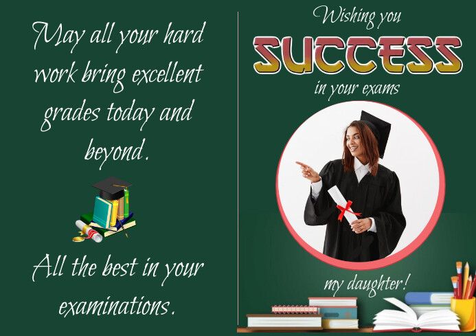 Plantilla De WISHING YOU SUCCESS IN YOUR EXAMS CARD PosterMyWall Plantilla De WISHING YOU SUCCESS IN YOUR EXAMS CARD PosterMyWall