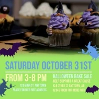 Witchy Bake Sale Square Advert Kwadrat (1:1) template