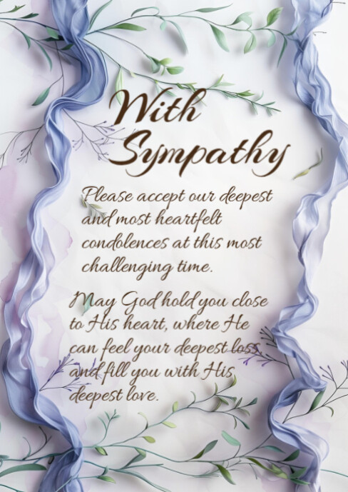 With sympathy Template | PosterMyWall