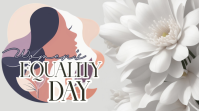 Hvid Women's Equality Day Digitalt display Template
